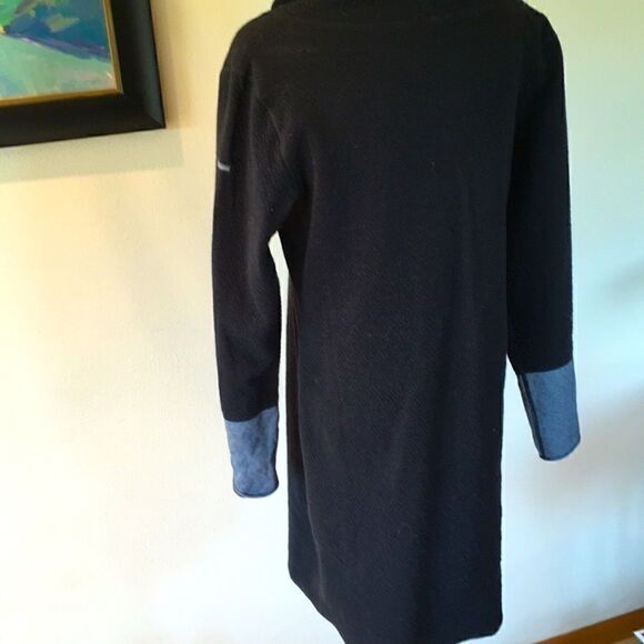 Columbia Dress Winter Dream Reversible black grey trim/grey blk trim sleeve L - Picture 7 of 16